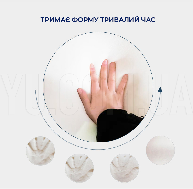 Ортопедическая подушка Memory pillow с эффектом памяти Latex
